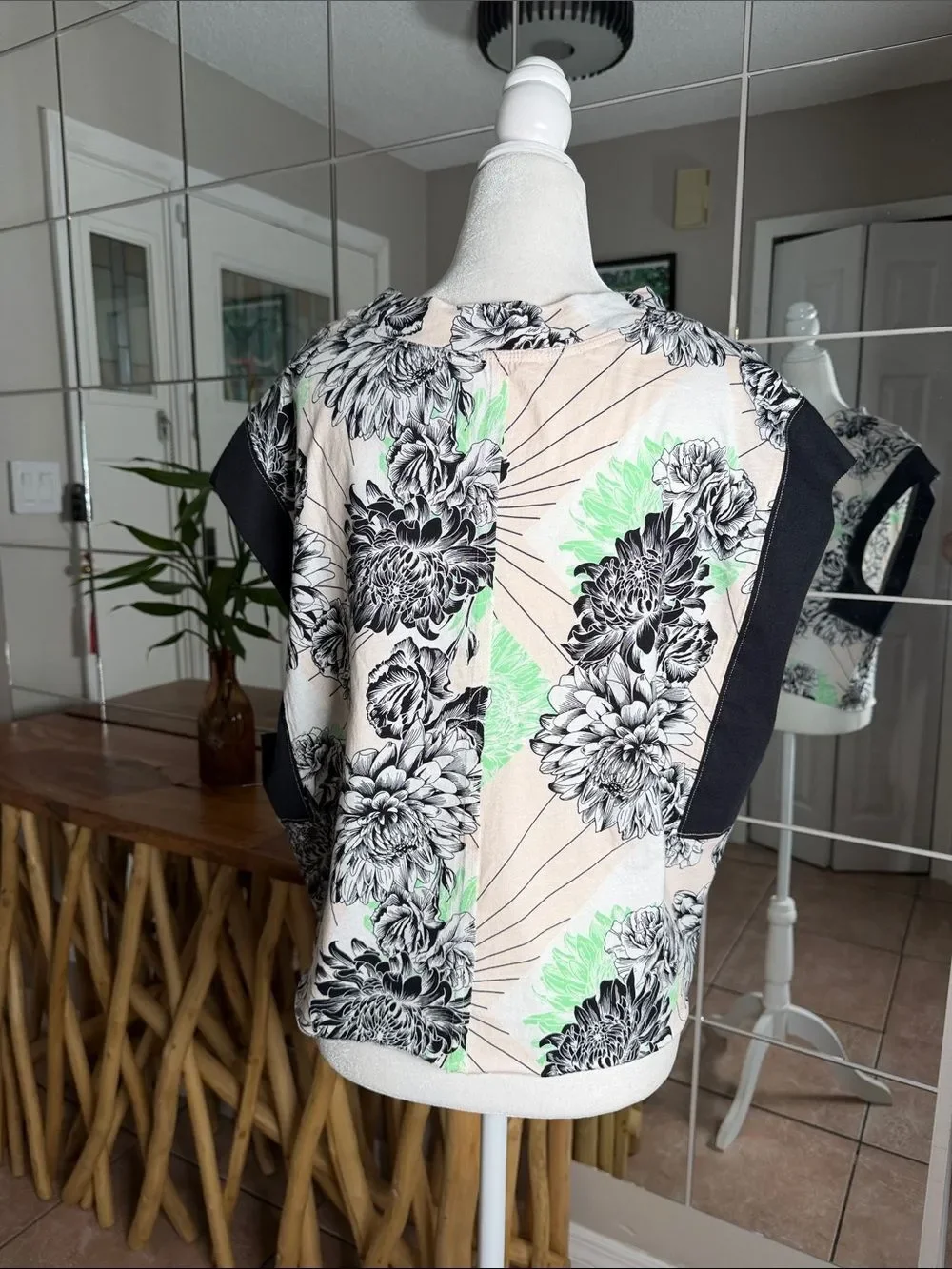 NWOT Free People Oversized Floral Tank